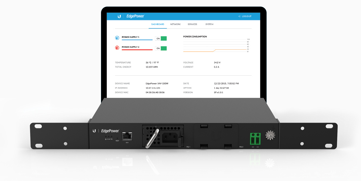 EP54V150W - EP54V150W-UBIQUITI NETWORKS - Fuente de Poder EdgePower, 54V, 150W Para Edgepoint - Relematic.mx